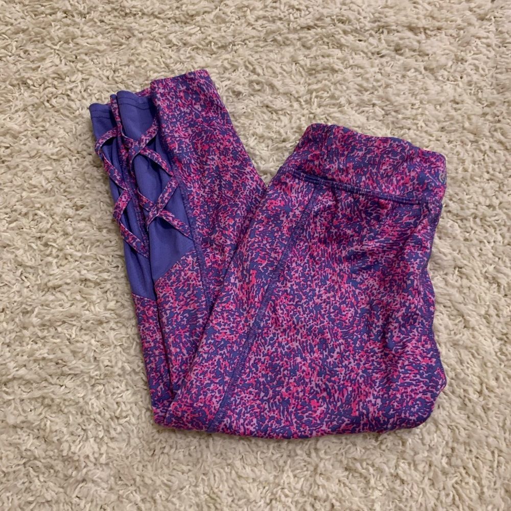 champion leopard leggings large